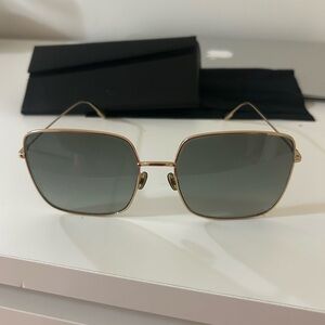 Authentic Dior Gold and Gray Sunglasses